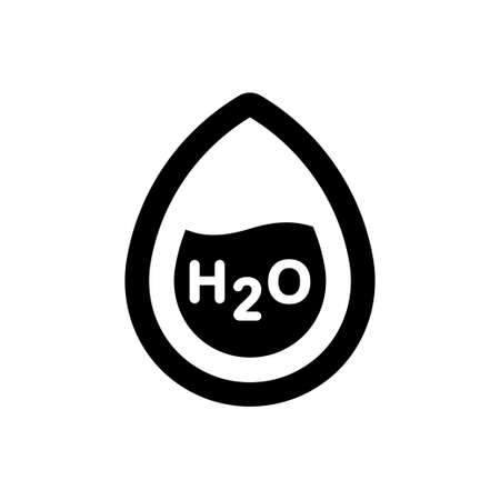 H2o formula iconのイラスト素材