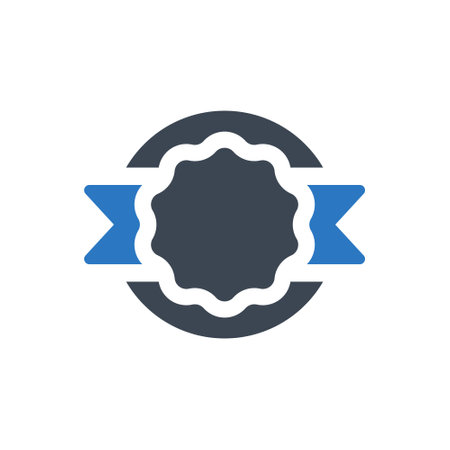 Achievement badge iconのイラスト素材