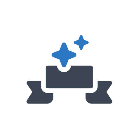 Banner ribbon iconのイラスト素材