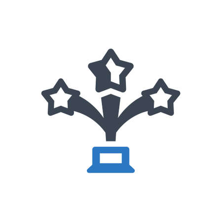 Star trophy iconのイラスト素材
