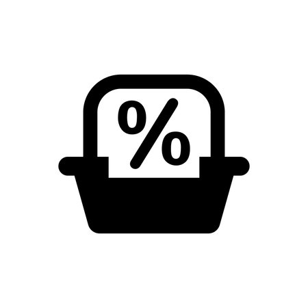 Shopping discount offer iconのイラスト素材