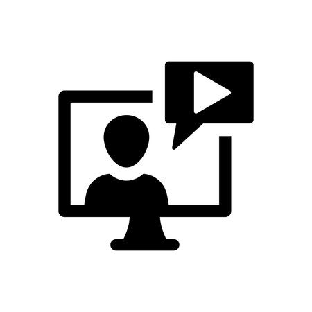 Video vlog iconのイラスト素材