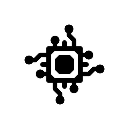 Cpu processor iconのイラスト素材