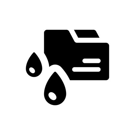 Data leaking iconのイラスト素材