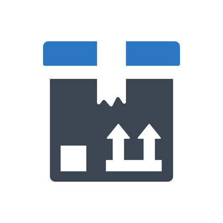 Shipping box iconのイラスト素材