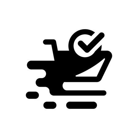 Quick shopping iconのイラスト素材