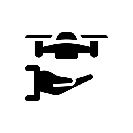 Drone hand iconのイラスト素材