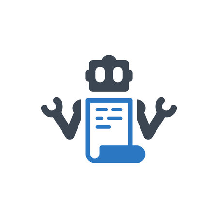 Robot txt iconのイラスト素材