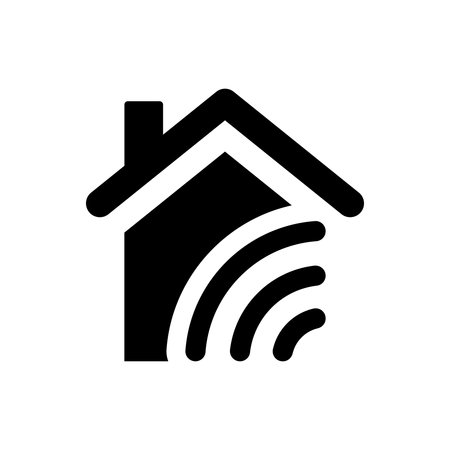 Wireless home control iconのイラスト素材