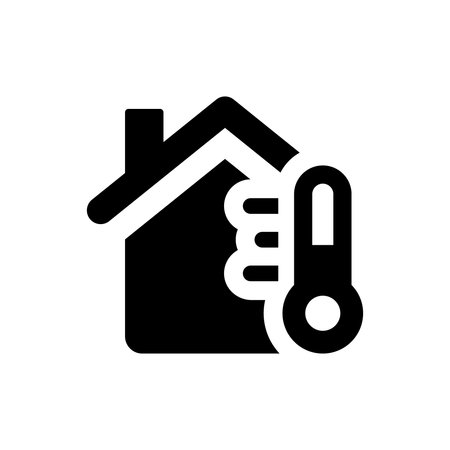 House temperature iconのイラスト素材