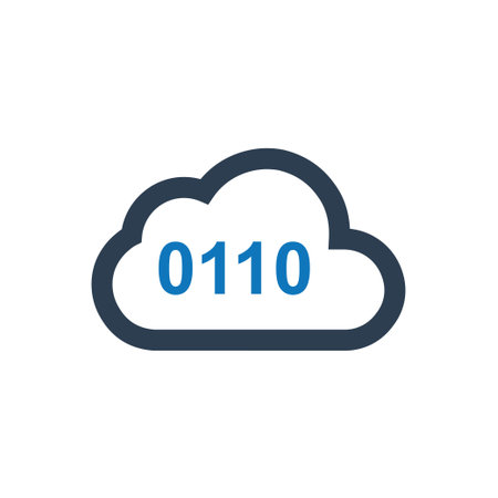 Cloud Data / Server Information iconのイラスト素材