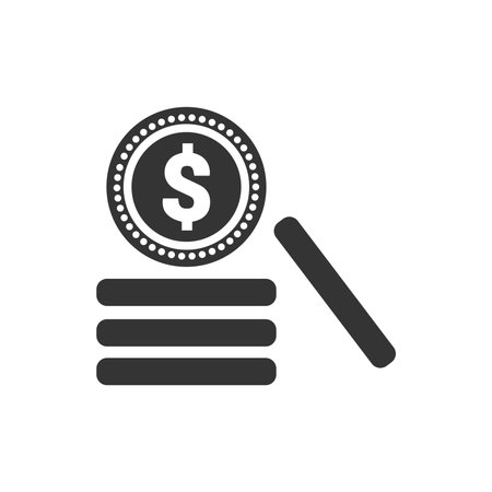 Dollar Coins iconのイラスト素材