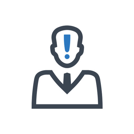 Account alert iconのイラスト素材