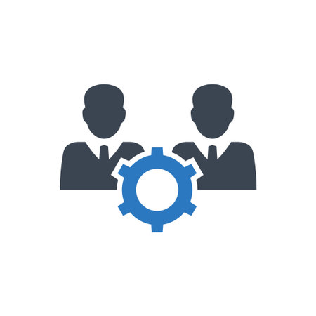 Teamwork management iconのイラスト素材