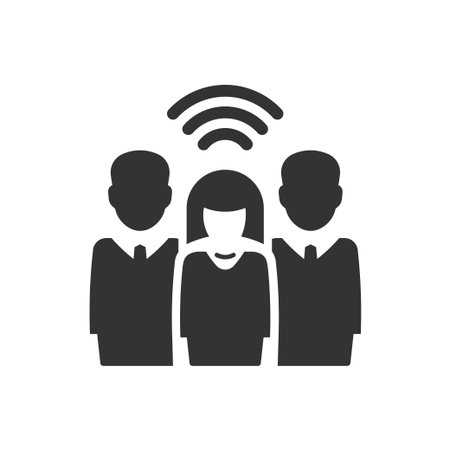 Team communication iconのイラスト素材