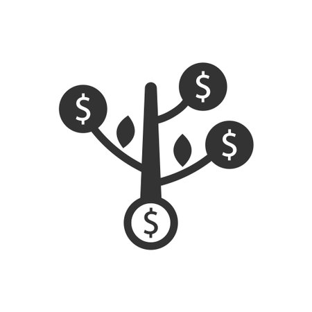 Money investment plan iconのイラスト素材
