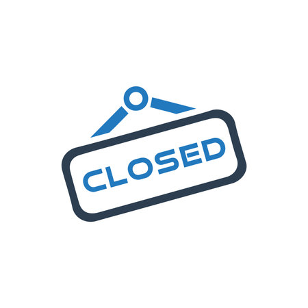 Shop Close Iconのイラスト素材