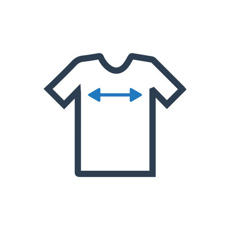 Shirt Sizing Iconのイラスト素材