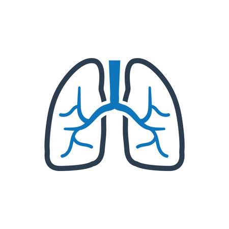 Pulmonology Iconのイラスト素材