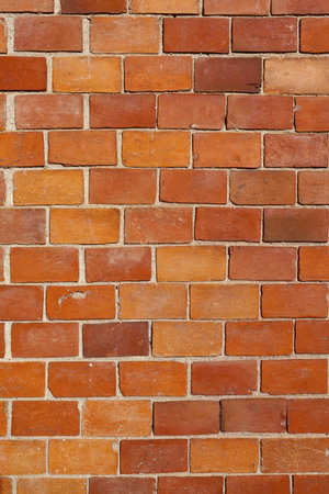 Old brick wall background. Macro shot.