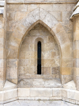 Lancet arch in Burgos Cathedral, Gothic Style. の写真素材