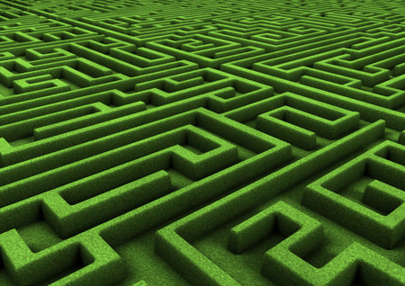 green mazeの写真素材
