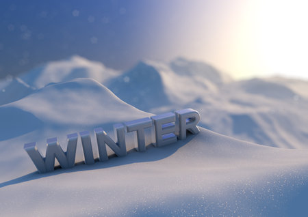 Abstract winter scene