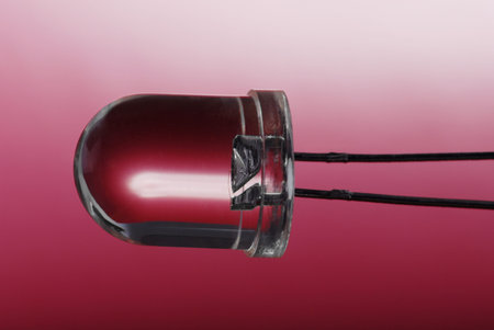 Macro detail of a transparent LED.の写真素材