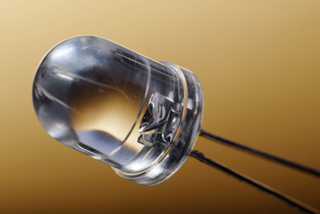 Macro detail of a transparent LED.の写真素材