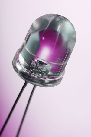 Macro detail of a transparent LED.の写真素材