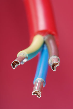 Macro detail of some cables.の写真素材