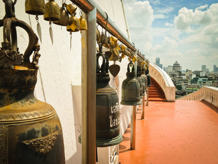 The bells in a buddhist temple 