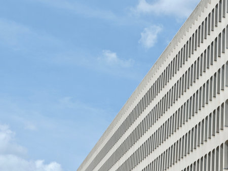 Straight architectural lines. Abstract formsの写真素材