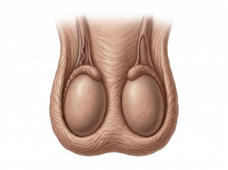 The image presents tests displayed on a white background. This illustration focuses on the anatomy and structure relevant for educational study in human biology and anatomy.の写真素材