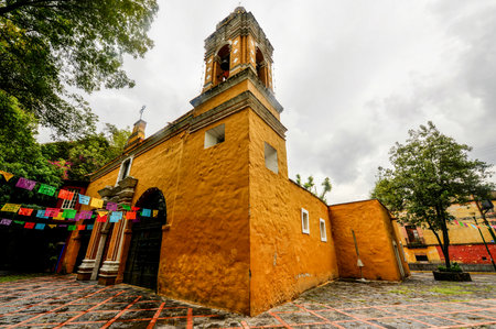 Memorial and Tomb of Leon Trotsky, the Soviet Revolutionary who lived out his life in exile in Mexico until assassination by men sent by Stalin のeditorial素材