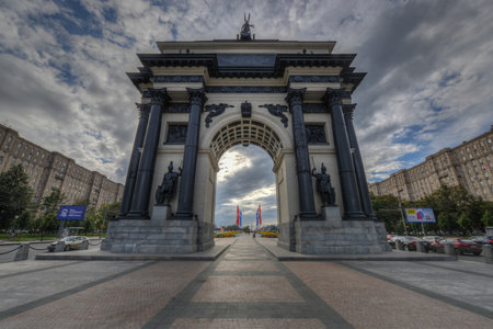 Triumphal Arch of Moscow to commemorate Russiaのeditorial素材