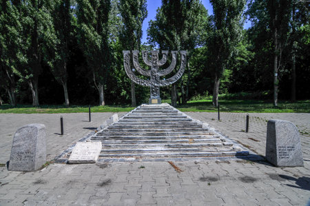 Babi Yar Menorah Monumentのeditorial素材