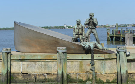 American Merchant Marines Memorial in New York Cityのeditorial素材