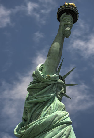 The Statue of Liberty on Liberty Island, New York.の写真素材
