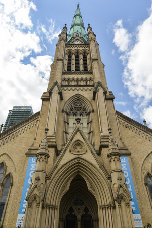 Cathedral Church of St. James in Toronto, Ontario, Canada. The home of the oldest congregation in the city.の写真素材