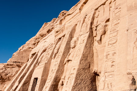 The Great Temple of Abu Simbel on the border of Egypt and Sudan.