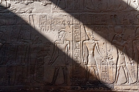 Ruins of the Ancient Karnak Temple in Luxor, Egypt, Africa.