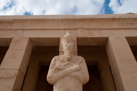 The Mortuary Temple of Queen Hatshepsut, Egypt.の写真素材