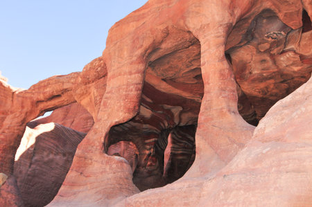 Nabataeans capital city (Al Khazneh), Petra, Jordan.の写真素材