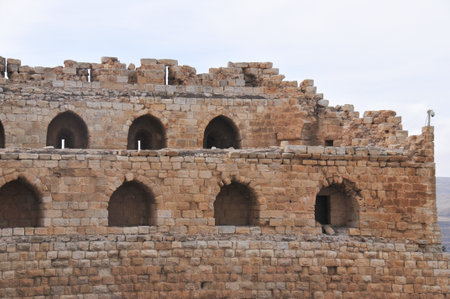 Al Karak/Kerak Crusader Castle Fortress in Jordan, Middle East.のeditorial素材