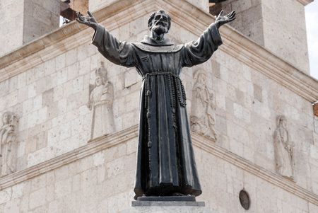 San Francisco church and religious complex in Arequipa, Peru.の写真素材