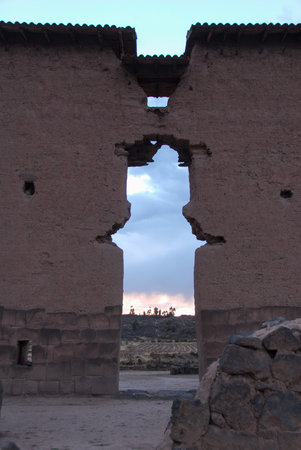 Temple of Wiracocha - Raqchi, Peru along the Sacred Valley of the Incas.の写真素材