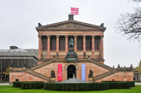Berlin, Germany - Novembr 4, 2010: The Altes Museum. It is one of several internationally renowned museums on Museum Island in Berlin, Germany.のeditorial素材