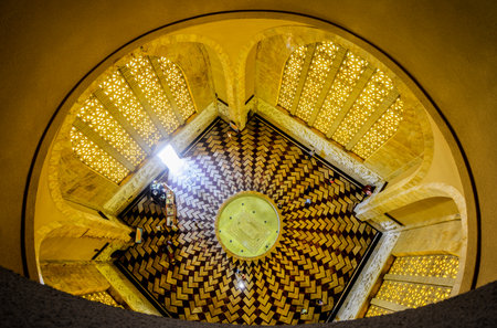 The Voortrekker Monument interior, just south of Pretoria, South Africa. This massive granite...