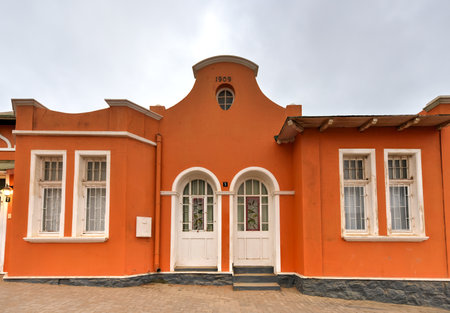 German style colonial building in Luderitz, Namibiaのeditorial素材